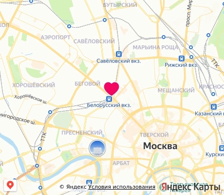 На карте