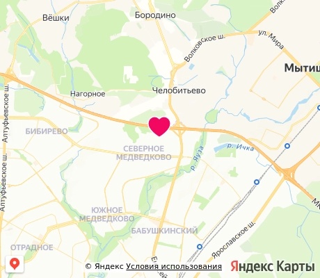 На карте