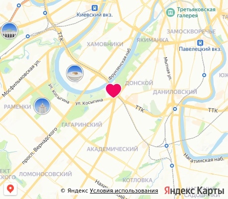 На карте