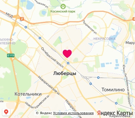 На карте