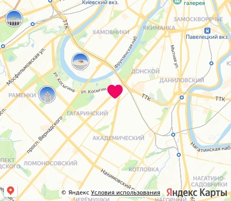 На карте