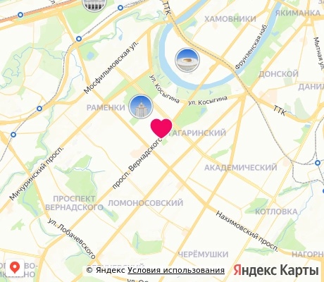 На карте