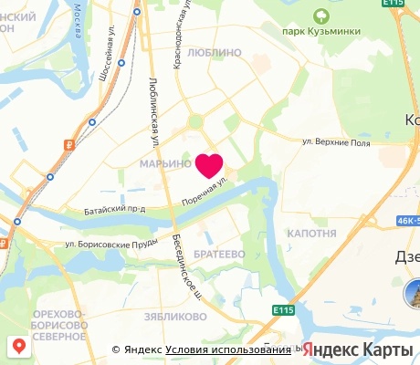 На карте