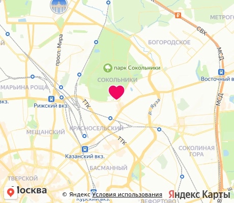На карте