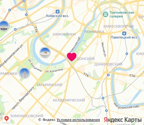 На карте