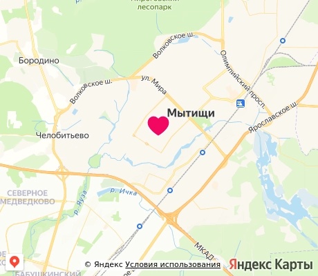 На карте