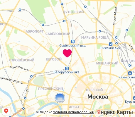На карте