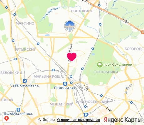 На карте