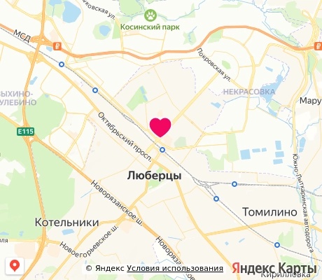 На карте