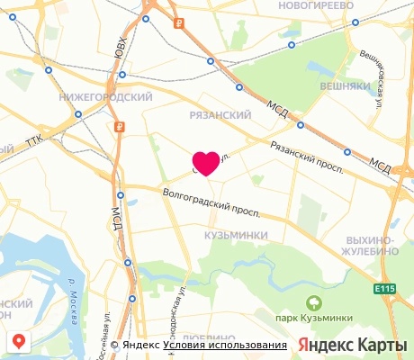 На карте