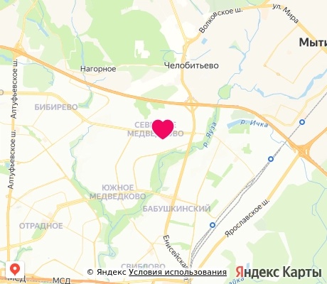 На карте