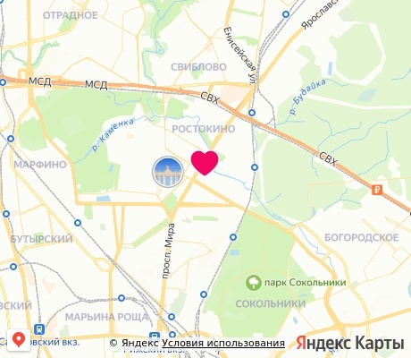 На карте