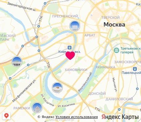 На карте