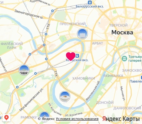 На карте