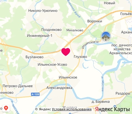 На карте