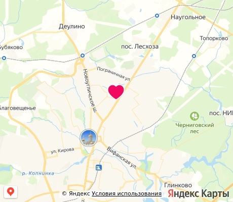 На карте