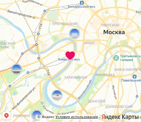 На карте