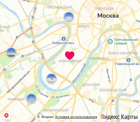 На карте