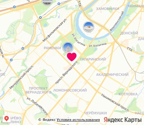На карте