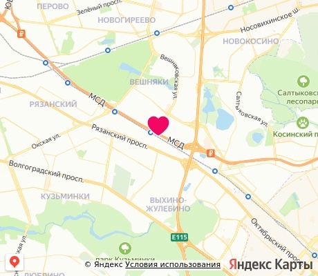 На карте