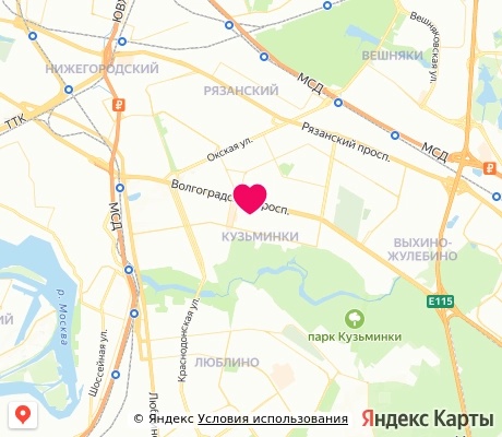 На карте