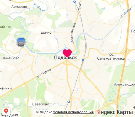 На карте