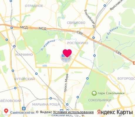 На карте