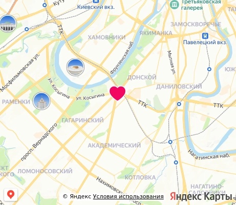 На карте