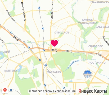 На карте