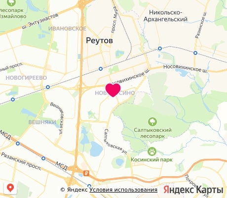На карте