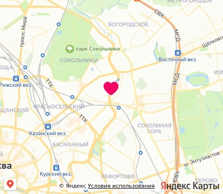 На карте