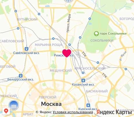 На карте