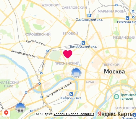 На карте