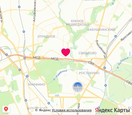 На карте