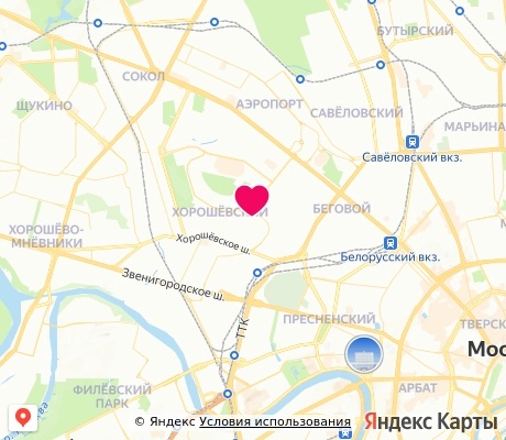 На карте