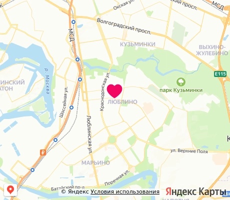 На карте