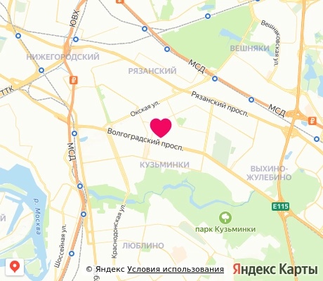 На карте