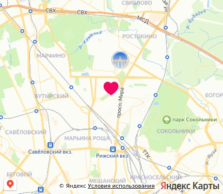 На карте