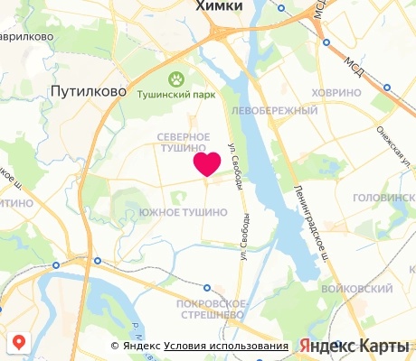 На карте