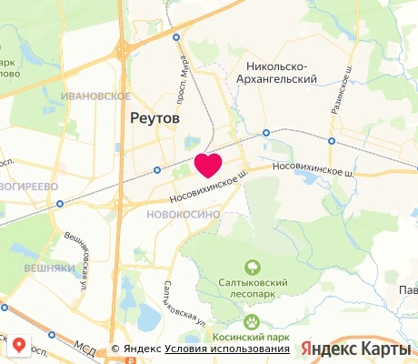 На карте