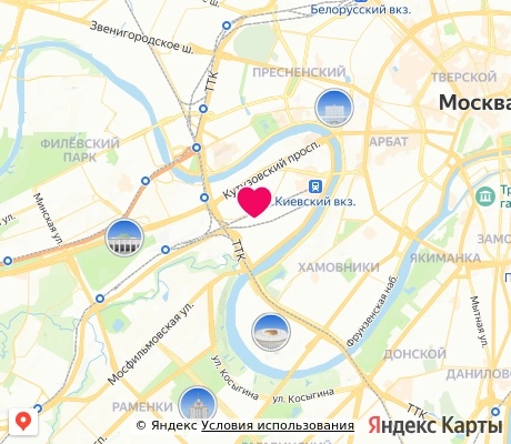 На карте