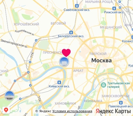 На карте