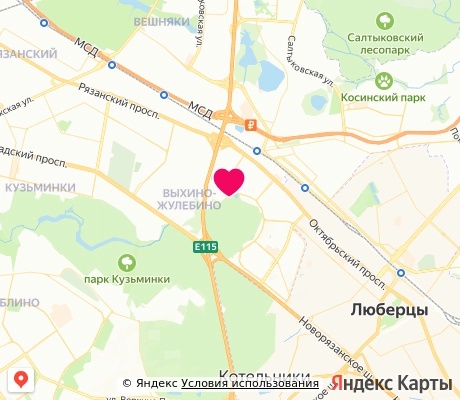 На карте