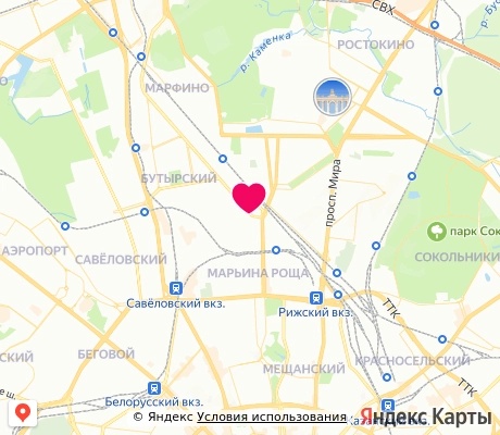 На карте