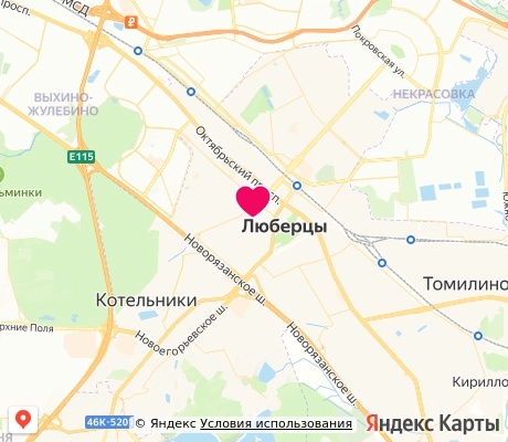 На карте