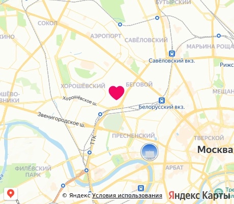 На карте