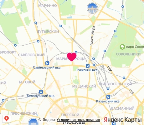 На карте