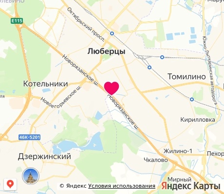 На карте