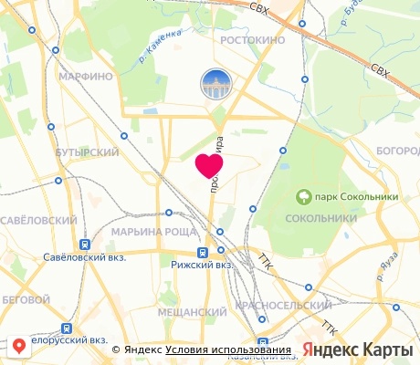 На карте