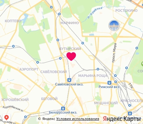 На карте